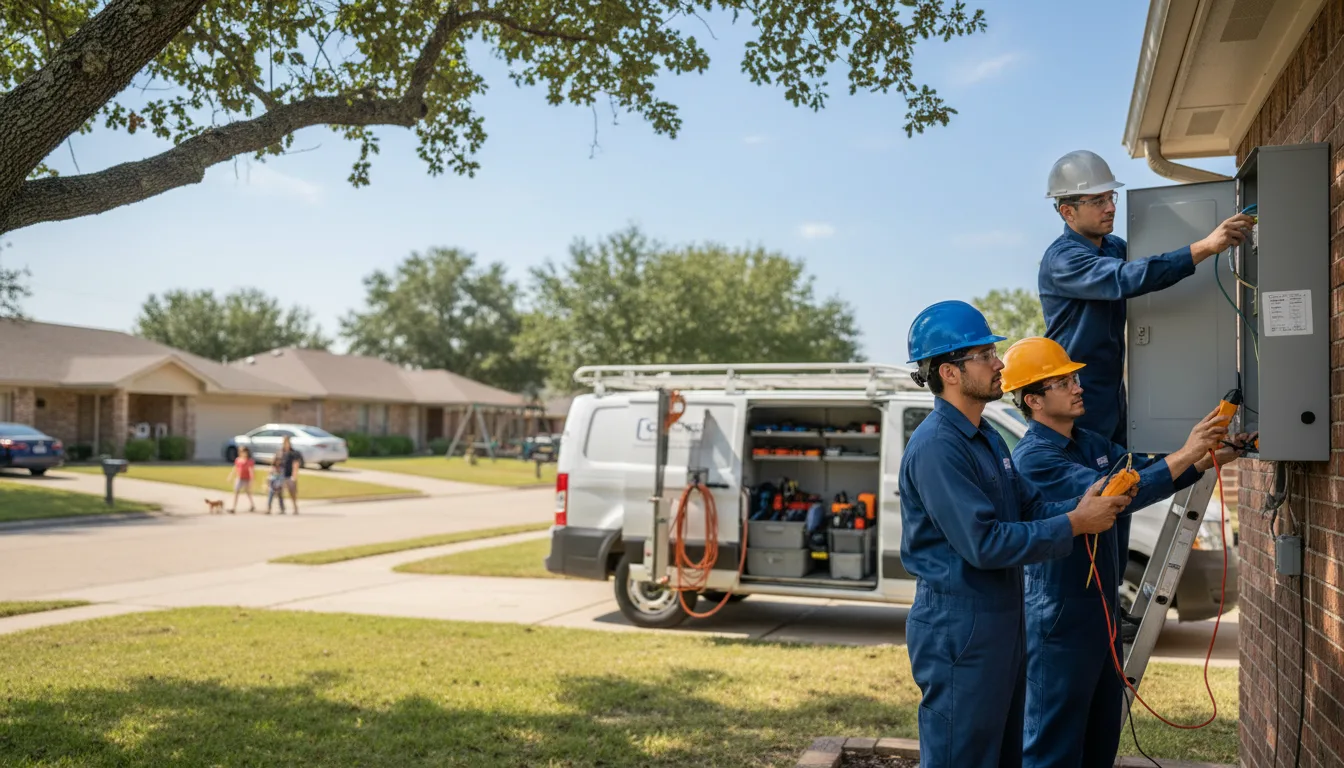 Certified electrician providing emergency electrical services in West Point, GA